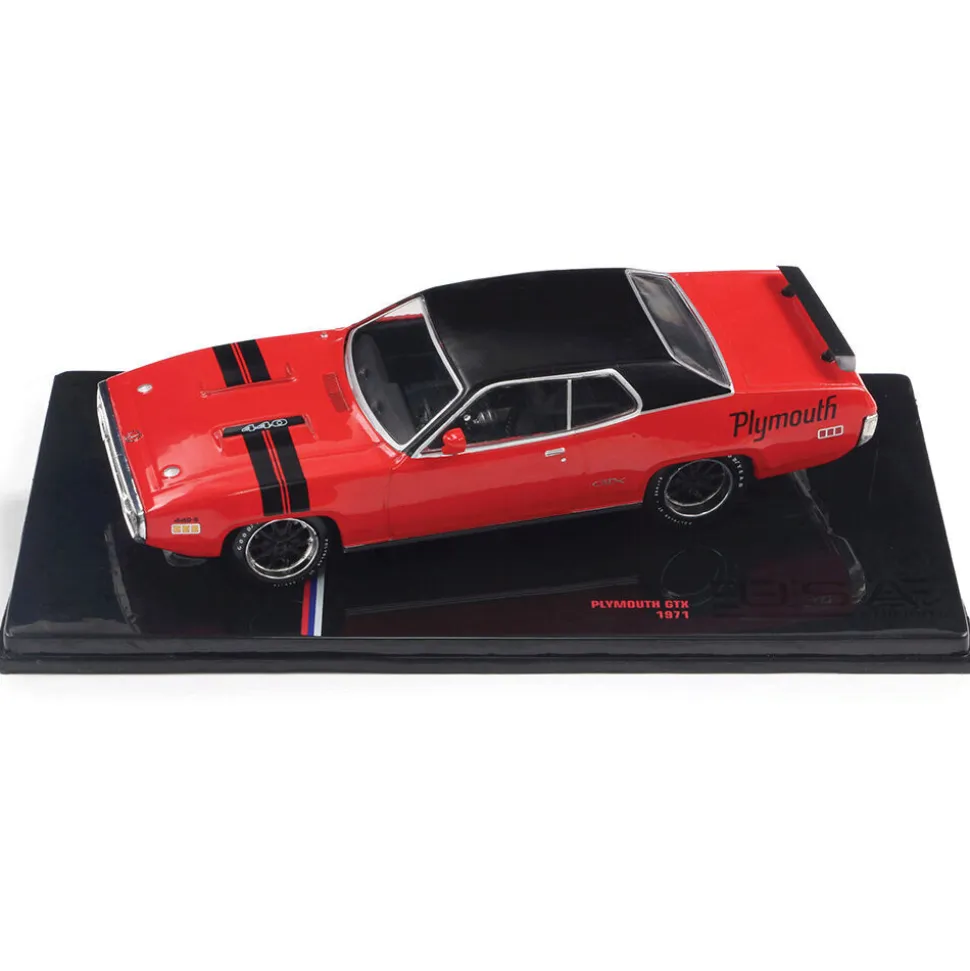 1971 Plymouth GTX - Ralley Red 1:43 Scale Diecast Model Car by IXO Models