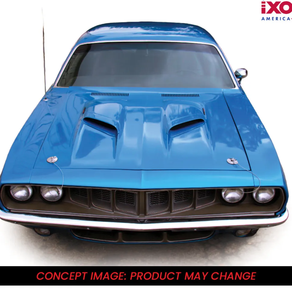 1971 Plymouth Hemi 'Cuda - B5 Blue 1:43 Scale Diecast Model Car by IXO Models