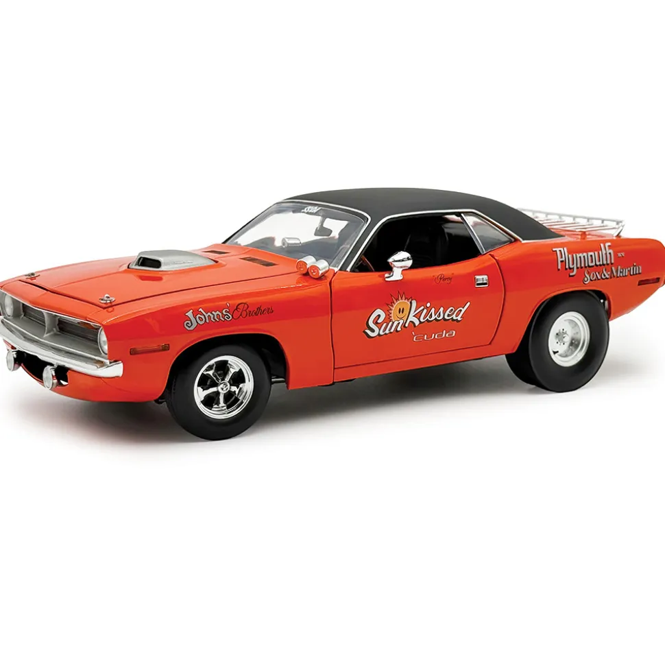 1970 Plymouth HEMI Cuda - Sun Kissed Cuda - Sox & Martin 1:18 Scale Diecast Model Car by Acme
