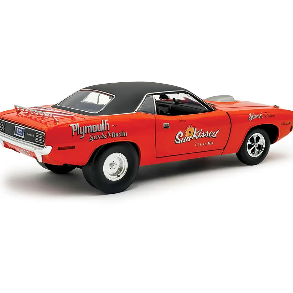 1970 Plymouth HEMI Cuda - Sun Kissed Cuda - Sox & Martin 1:18 Scale Diecast Model Car by Acme