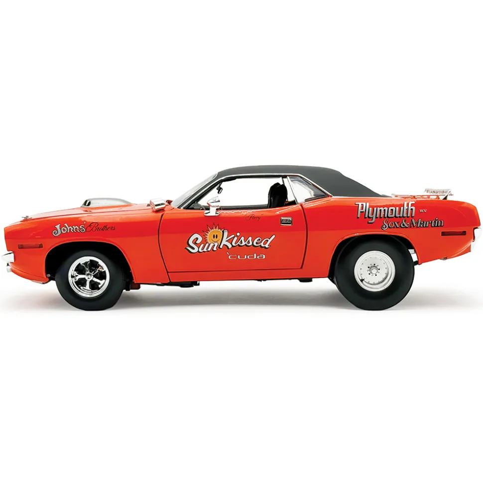 1970 Plymouth HEMI Cuda - Sun Kissed Cuda - Sox & Martin 1:18 Scale Diecast Model Car by Acme