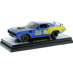 1971 Plymouth HEMI Cuda - VP Racing 50th Anniversary 1:24 Scale Diecast Model Car by M2 Machines