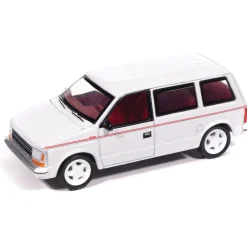 1989 Plymouth Voyager Turbo - Bright White 1:64 Scale Diecast Model Car by Auto World