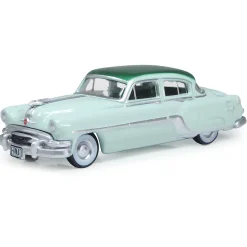 1954 Pontiac Chieftain 4-Door Sedan - Shannon Green / Brookmere Green 1:87 Scale Diecast Model Car by Oxford Diecast