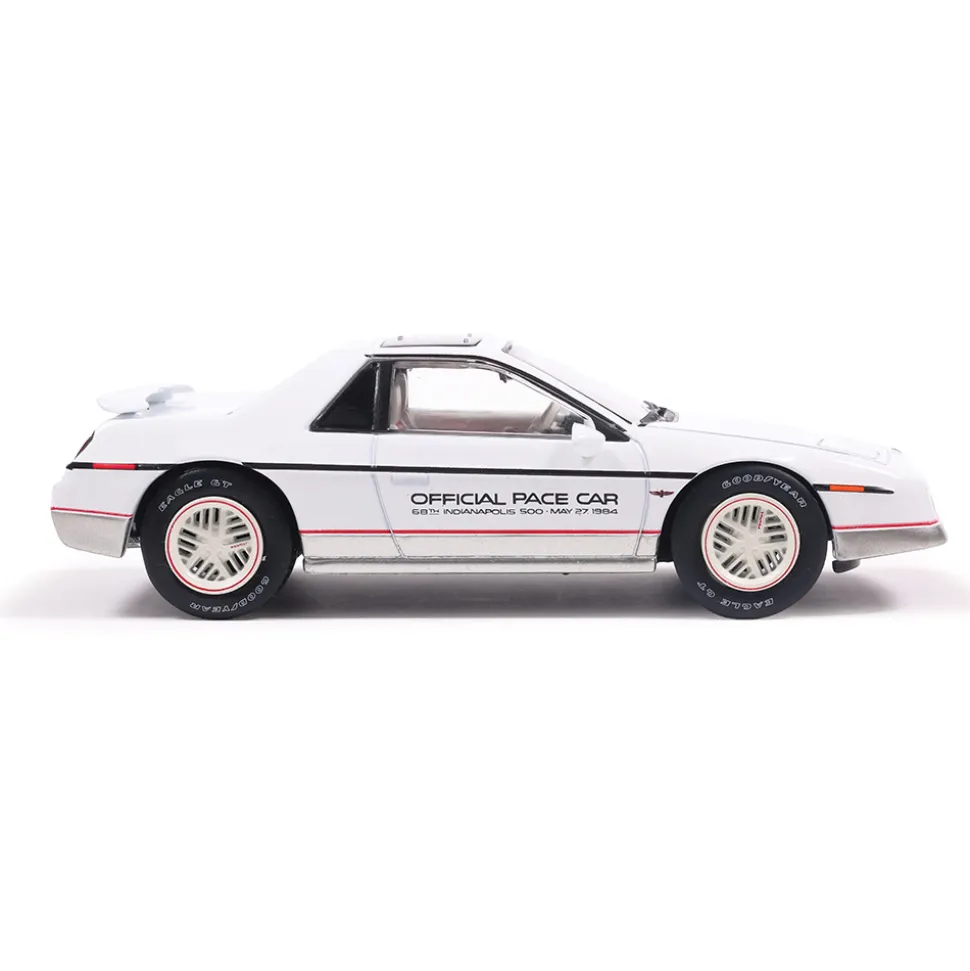 1984 Pontiac Fiero Indianapolis 500 Pace Car - White 1:43 Scale Diecast Model Car by IXO Models