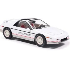 1984 Pontiac Fiero Indianapolis 500 Pace Car - White 1:43 Scale Diecast Model Car by IXO Models