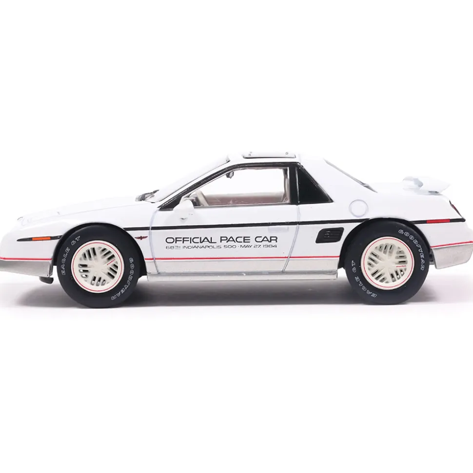 1984 Pontiac Fiero Indianapolis 500 Pace Car - White 1:43 Scale Diecast Model Car by IXO Models