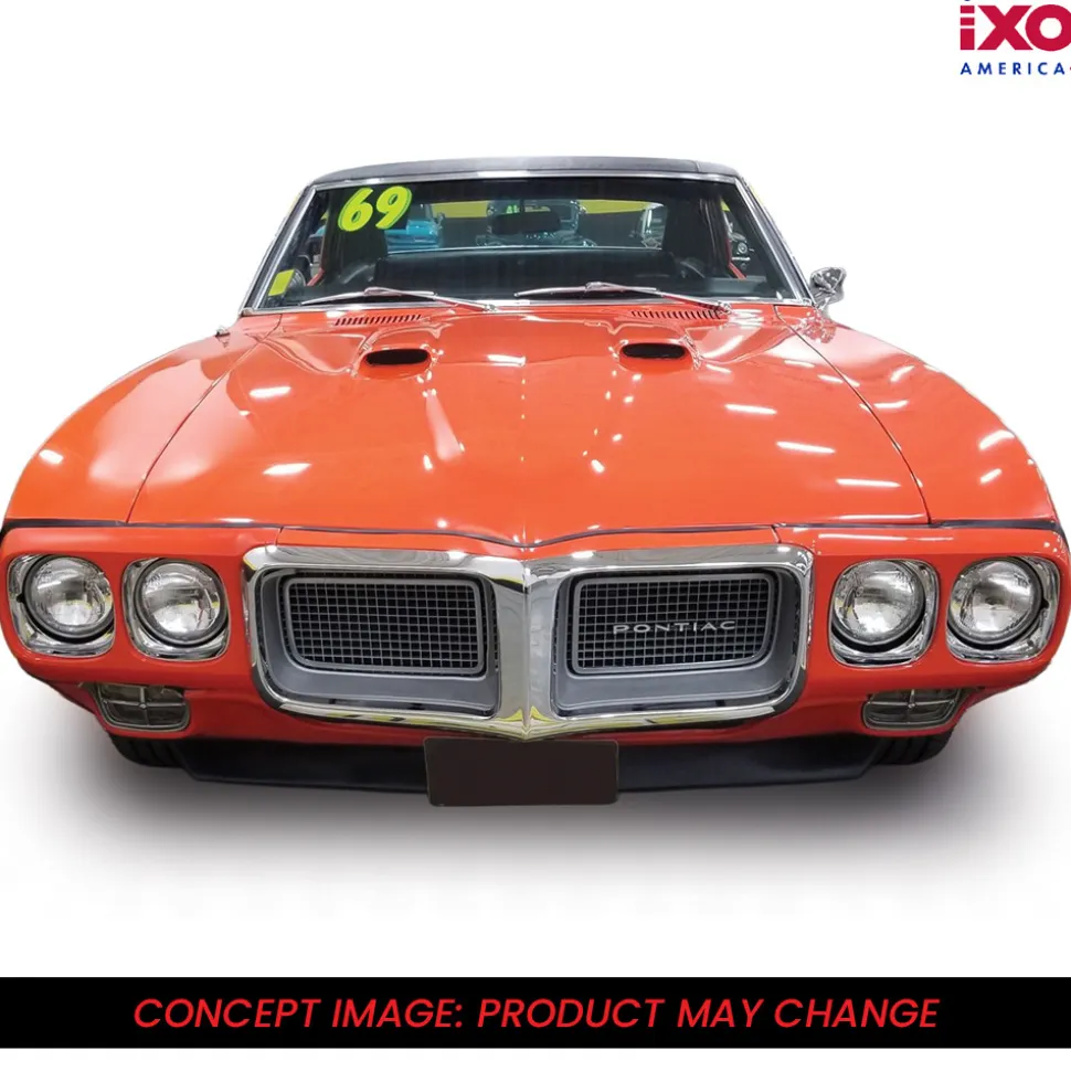 1969 Pontiac Firebird 400 - Carousel Red 1:43 Scale Diecast Model Car by IXO Models
