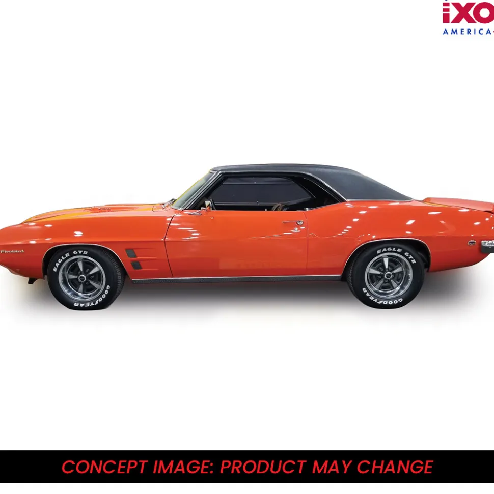 1969 Pontiac Firebird 400 - Carousel Red 1:43 Scale Diecast Model Car by IXO Models
