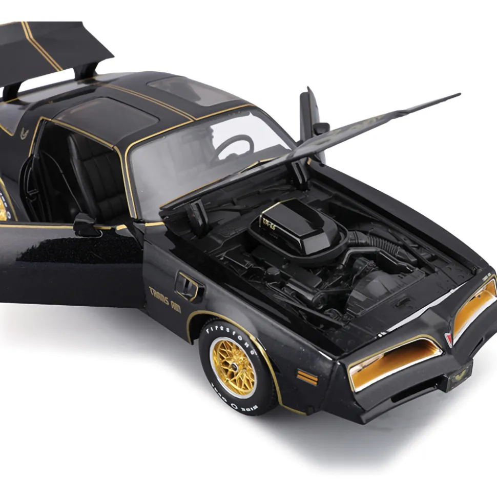 1978 Pontiac Firebird Trans Am - Black 1:18 Scale Diecast Model Car by Maisto