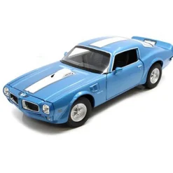 1972 Pontiac Firebird Trans-Am - Blue 1:24 Scale Diecast Model Car by Welly