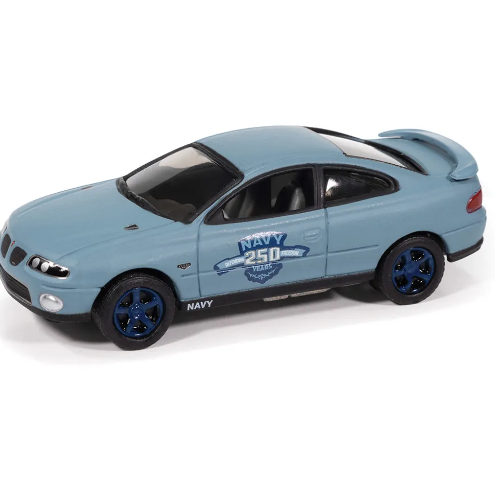 2004 Pontiac GTO 250th Anniversary - Navy Blue 1:64 Scale Diecast Model Car by Johnny Lightning
