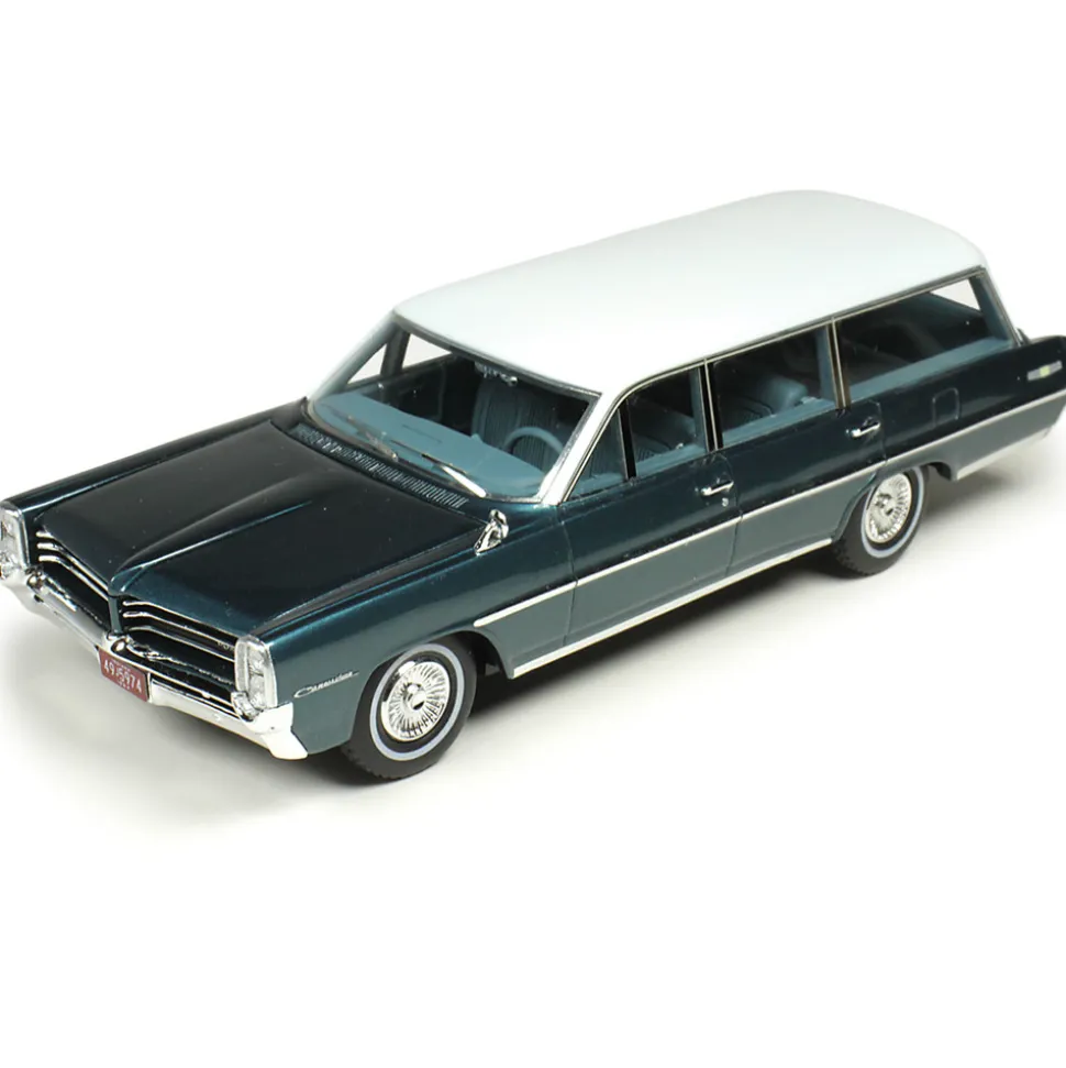 1964 Pontiac Safari - Gulfstream Aqua 1:43 Scale Cast Resin Model Car by Goldvarg Collection