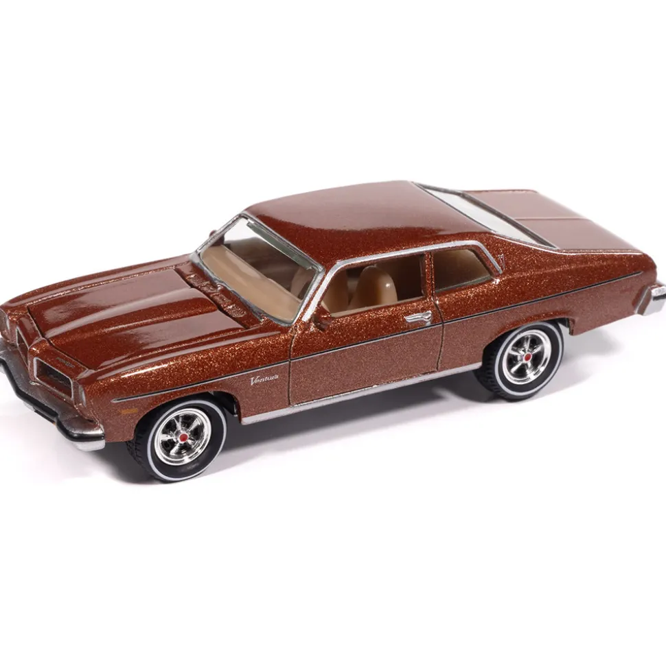 1974 Pontiac Ventura w/Tin - Fire Coral Bronze 1:64 Scale Diecast Model Car by Johnny Lightning