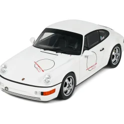 1992 Porsche 911 [964] Carrera Cup USA Edition - White 1:18 Scale Cast Resin Model Car by GT Spirit