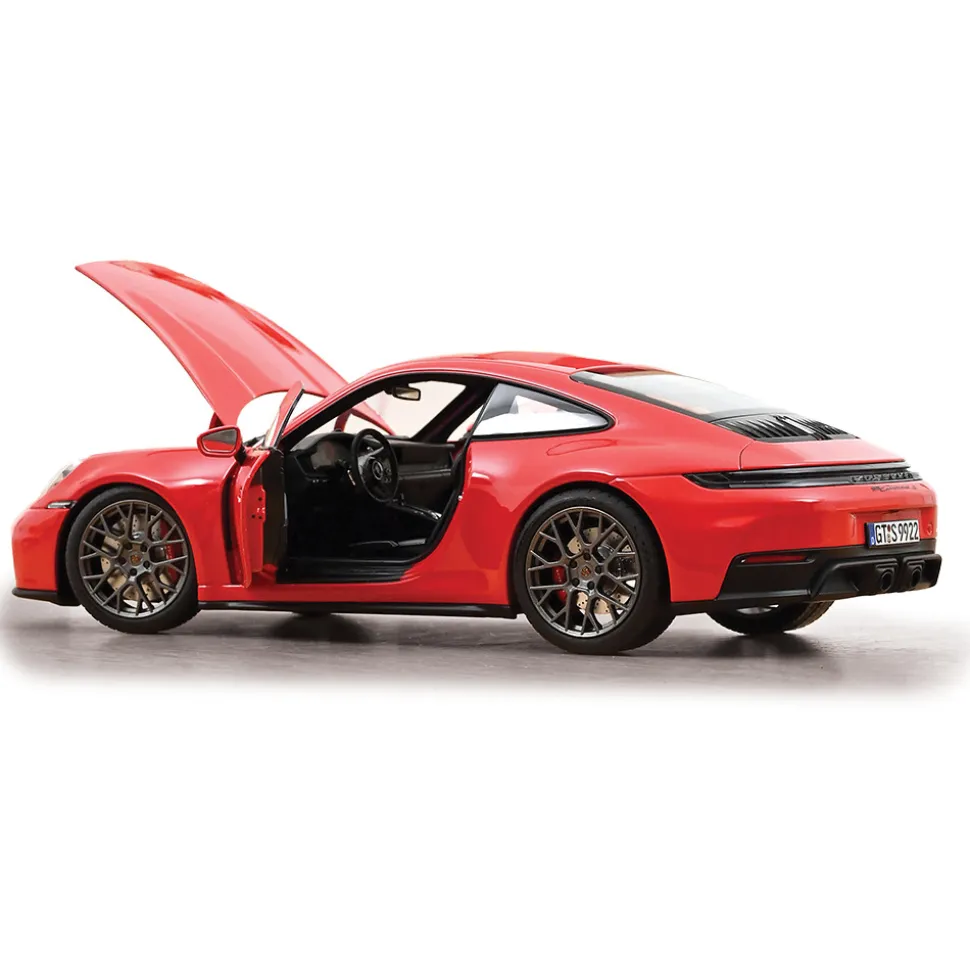2025 Porsche 911 Carrera 4 GTS - Guards Red 1:18 Scale Diecast Model Car by Norev