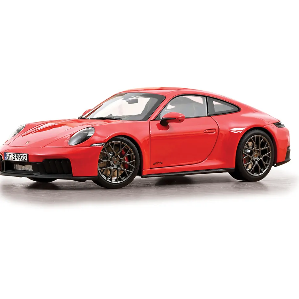 2025 Porsche 911 Carrera 4 GTS - Guards Red 1:18 Scale Diecast Model Car by Norev