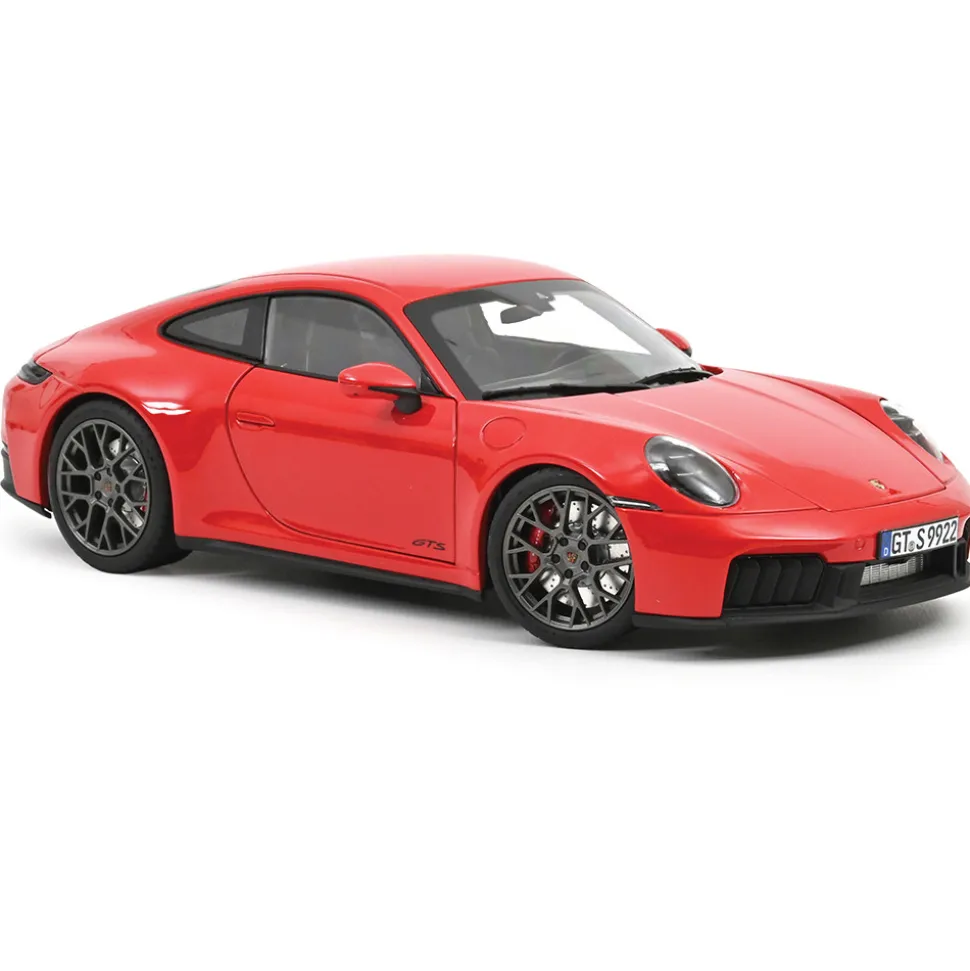 2025 Porsche 911 Carrera 4 GTS - Guards Red 1:18 Scale Diecast Model Car by Norev