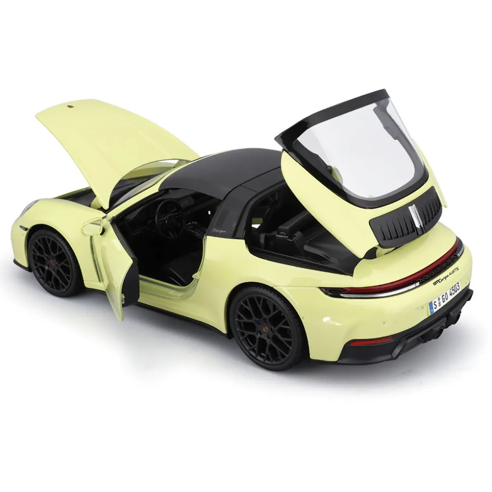2025 Porsche 911 Carrera GTS (Hybrid) - Yellow 1:18 Scale Diecast Model Car by Maisto