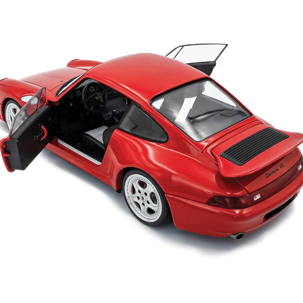 1997 Porsche 911 (993) Carrera RS - Indischrot 1:18 Scale Diecast Model Car by Solido
