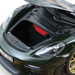 2023 Porsche Cayman GT4 RS w/Weissach Pack - Green 1:18 Scale Diecast Model Car by Norev