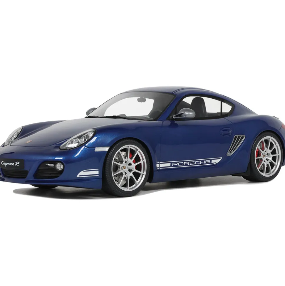 2012 Porsche Cayman R - Aqua Blue Metallic 1:18 Scale Cast Resin Model by GT Spirit