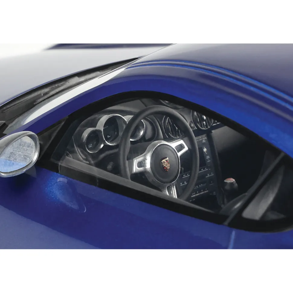 2012 Porsche Cayman R - Aqua Blue Metallic 1:18 Scale Cast Resin Model by GT Spirit