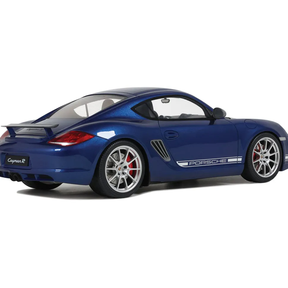 2012 Porsche Cayman R - Aqua Blue Metallic 1:18 Scale Cast Resin Model by GT Spirit