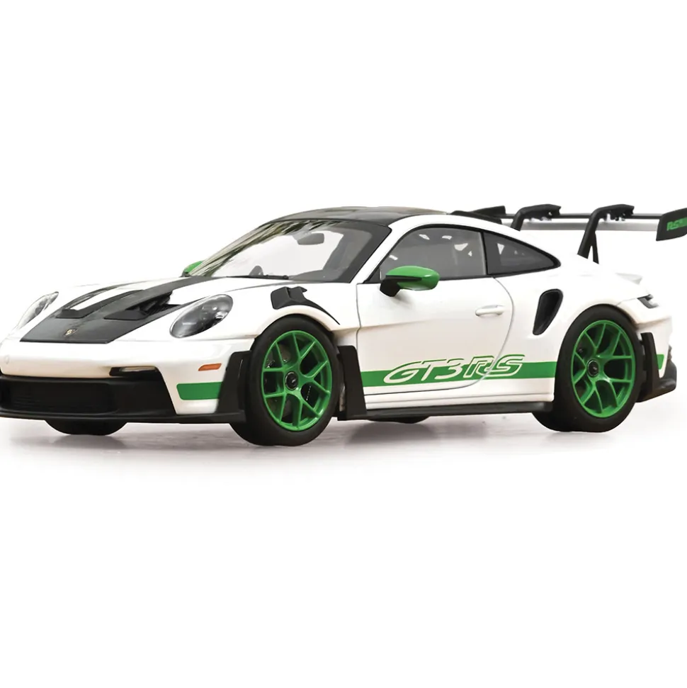2022 Porsche 911 GT3 RS Carrera RS Tribute - White/Python Green 1:18 Scale Diecast Model Car by Norev