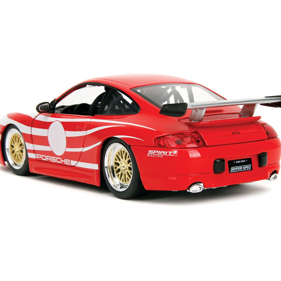 Porsche 911 GT3 RS 996.1 - Red 1:24 Scale Diecast Model Car by Jada Toys