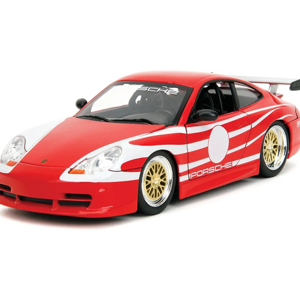 Porsche 911 GT3 RS 996.1 - Red 1:24 Scale Diecast Model Car by Jada Toys