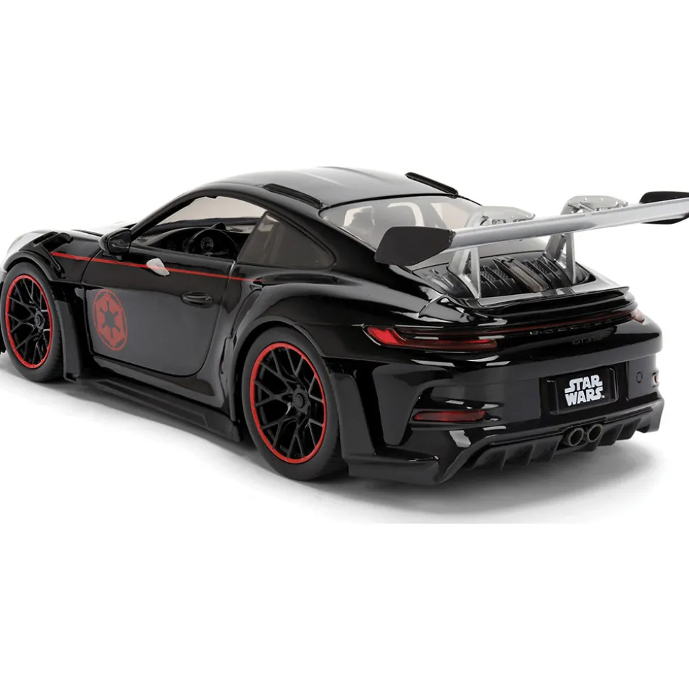 Porsche 911 GT3 RS w/DARTH VADER Figure 1:24 Scale Diecast Model Car by Jada Toys
