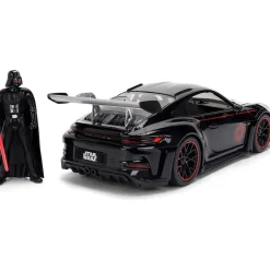 Porsche 911 GT3 RS w/DARTH VADER Figure 1:24 Scale Diecast Model Car by Jada Toys