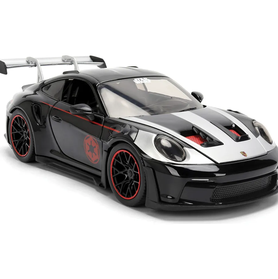 Porsche 911 GT3 RS w/DARTH VADER Figure 1:24 Scale Diecast Model Car by Jada Toys
