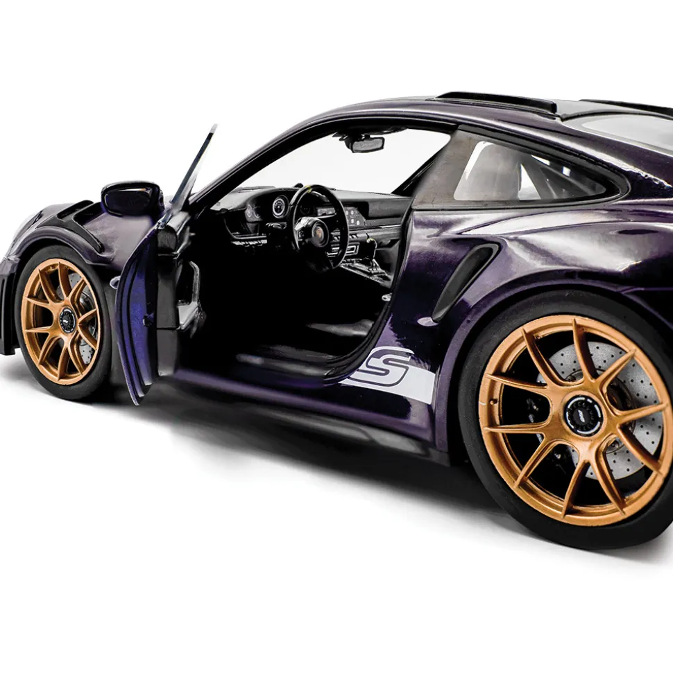 2024 Porsche 911 GT3 RS Weissach Package - Viola Purple Metallic 1:18 Scale Diecast Model Car by Solido