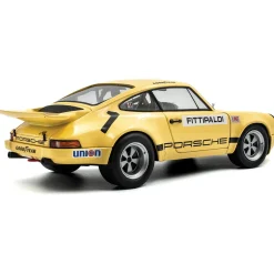 1974 Porsche 911 IROC #1 Fittipaldi - Yellow 1:18 Scale Diecast Model Car by Solido