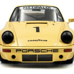1974 Porsche 911 IROC #1 Fittipaldi - Yellow 1:18 Scale Diecast Model Car by Solido