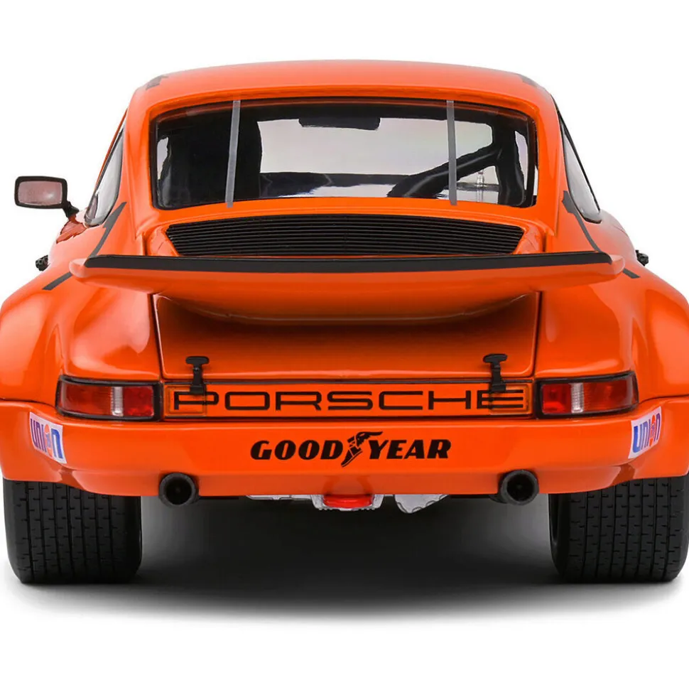 1974 Porsche 911 IROC Orange #1 Donohue IROC Daytona 1:18 Scale Diecast Model Car by Solido