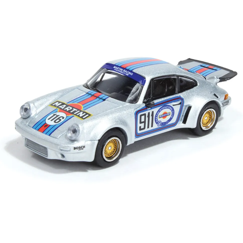 1974 Porsche 911 3.0 RSR - Martini 1:64 Scale Diecast Model Car by Paragon Models