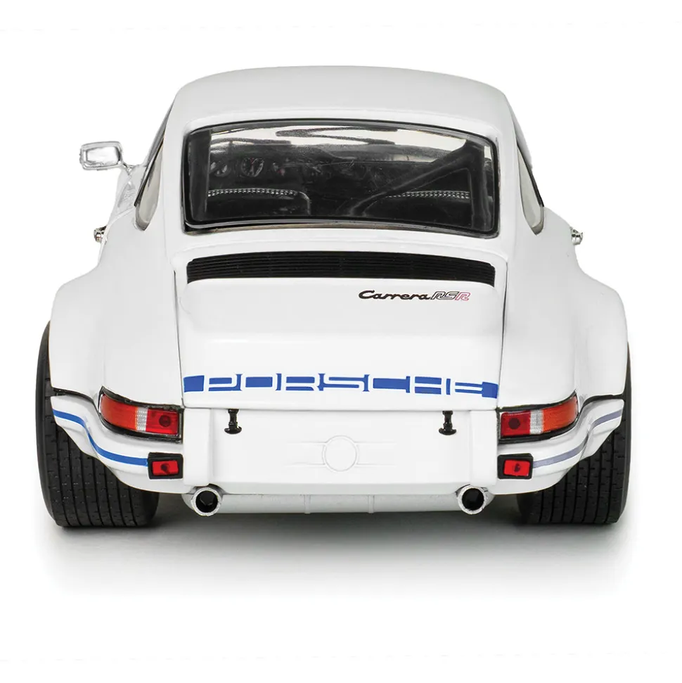 1973 Porsche 911 RSR - White / Blue Carrera Stripes 1:18 Scale Diecast Model Car by Solido