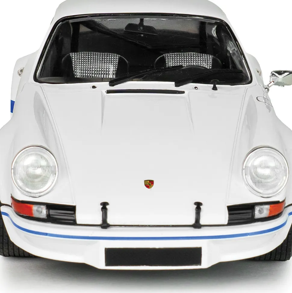 1973 Porsche 911 RSR - White / Blue Carrera Stripes 1:18 Scale Diecast Model Car by Solido