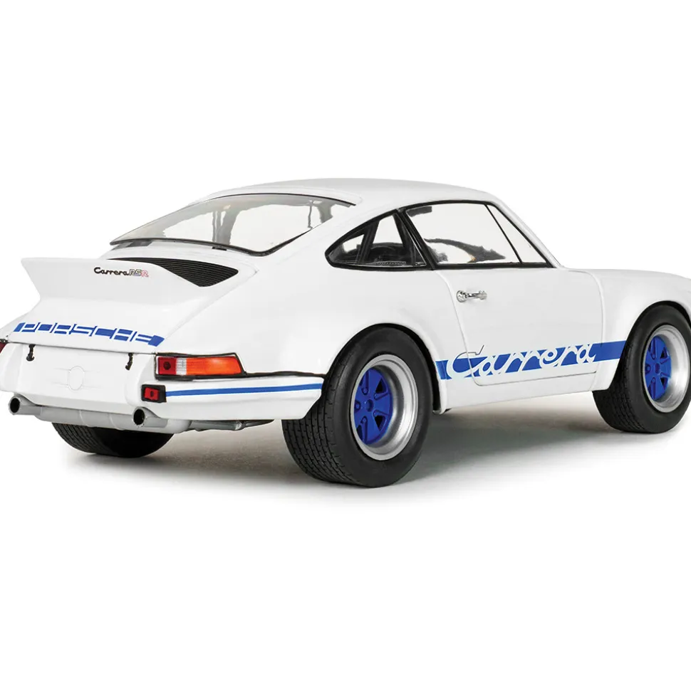1973 Porsche 911 RSR - White / Blue Carrera Stripes 1:18 Scale Diecast Model Car by Solido