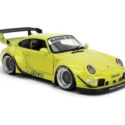 Porsche RWB Genki - Yellow 1:18 Scale Diecast Model Car by Pink Slips