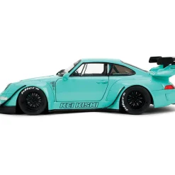 Porsche RWB Kei Sishi - Green 1:18 Scale Diecast Model Car by Pink Slips