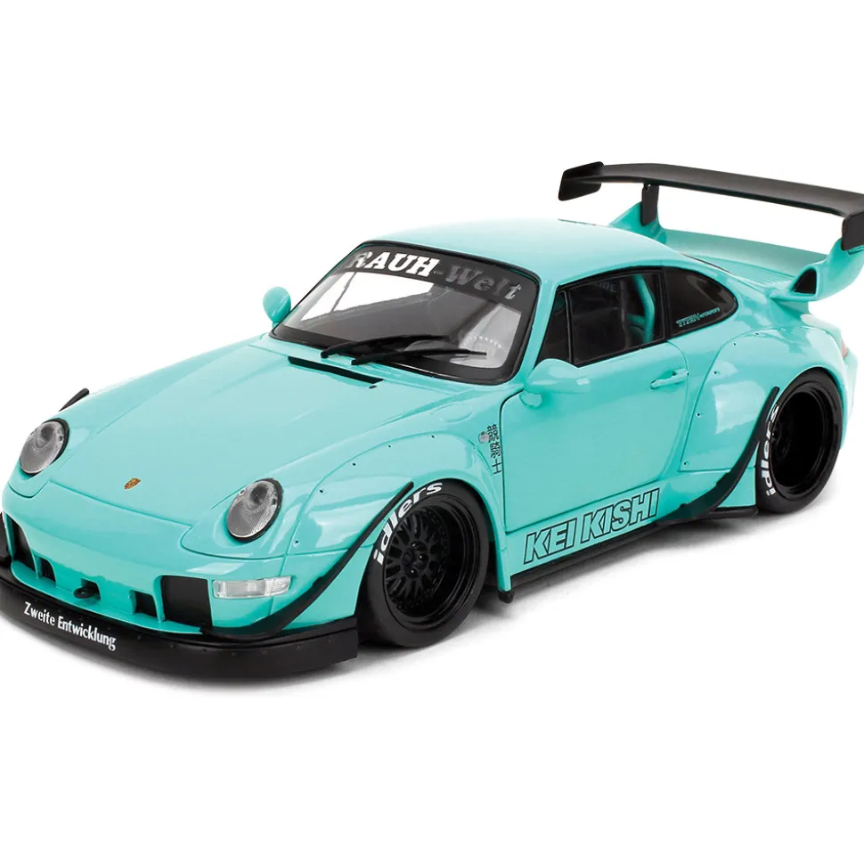 Porsche RWB Kei Sishi - Green 1:18 Scale Diecast Model Car by Pink Slips