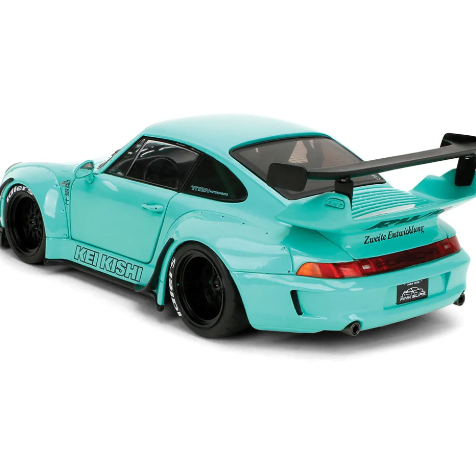 Porsche RWB Kei Sishi - Green 1:18 Scale Diecast Model Car by Pink Slips