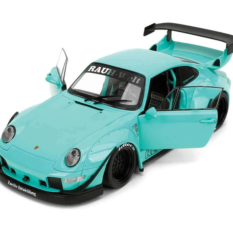Porsche RWB Kei Sishi - Green 1:18 Scale Diecast Model Car by Pink Slips