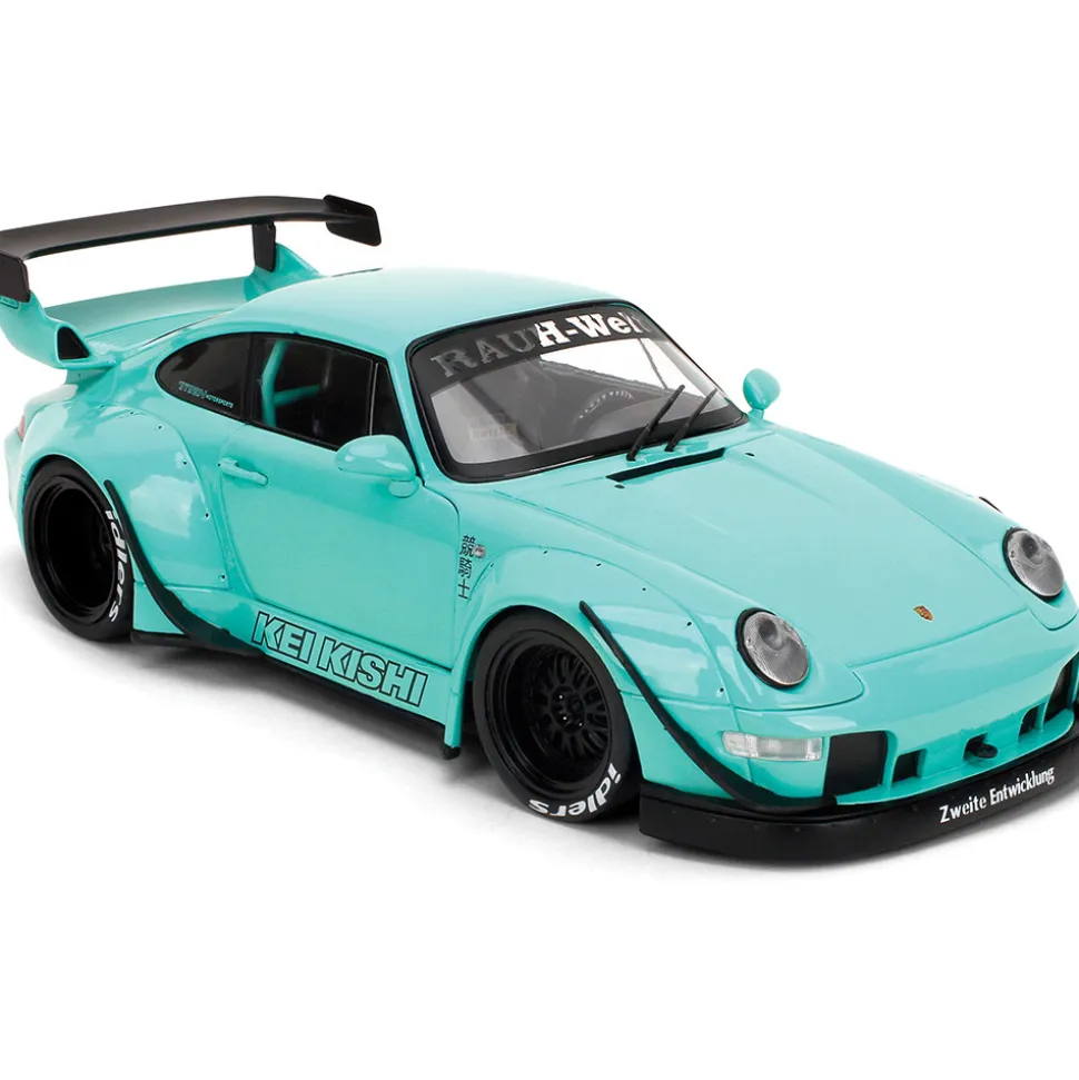 Porsche RWB Kei Sishi - Green 1:18 Scale Diecast Model Car by Pink Slips