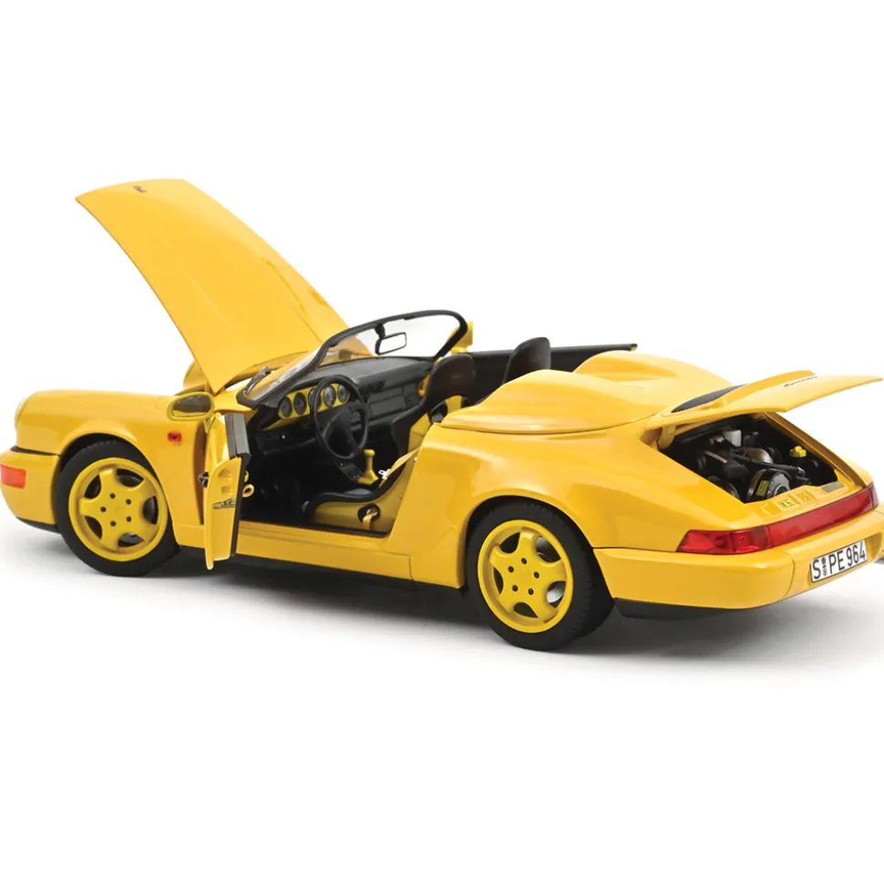 1993 Porsche 911 Speedster - Speed Yellow 1:18 Scale Diecast Model Car by Norev