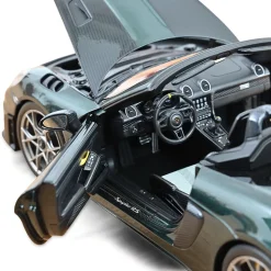 2023 Porsche 718 Spyder RS w/ Weissach Pack - Forest Green 1:18 Scale Diecast Model Car by Norev